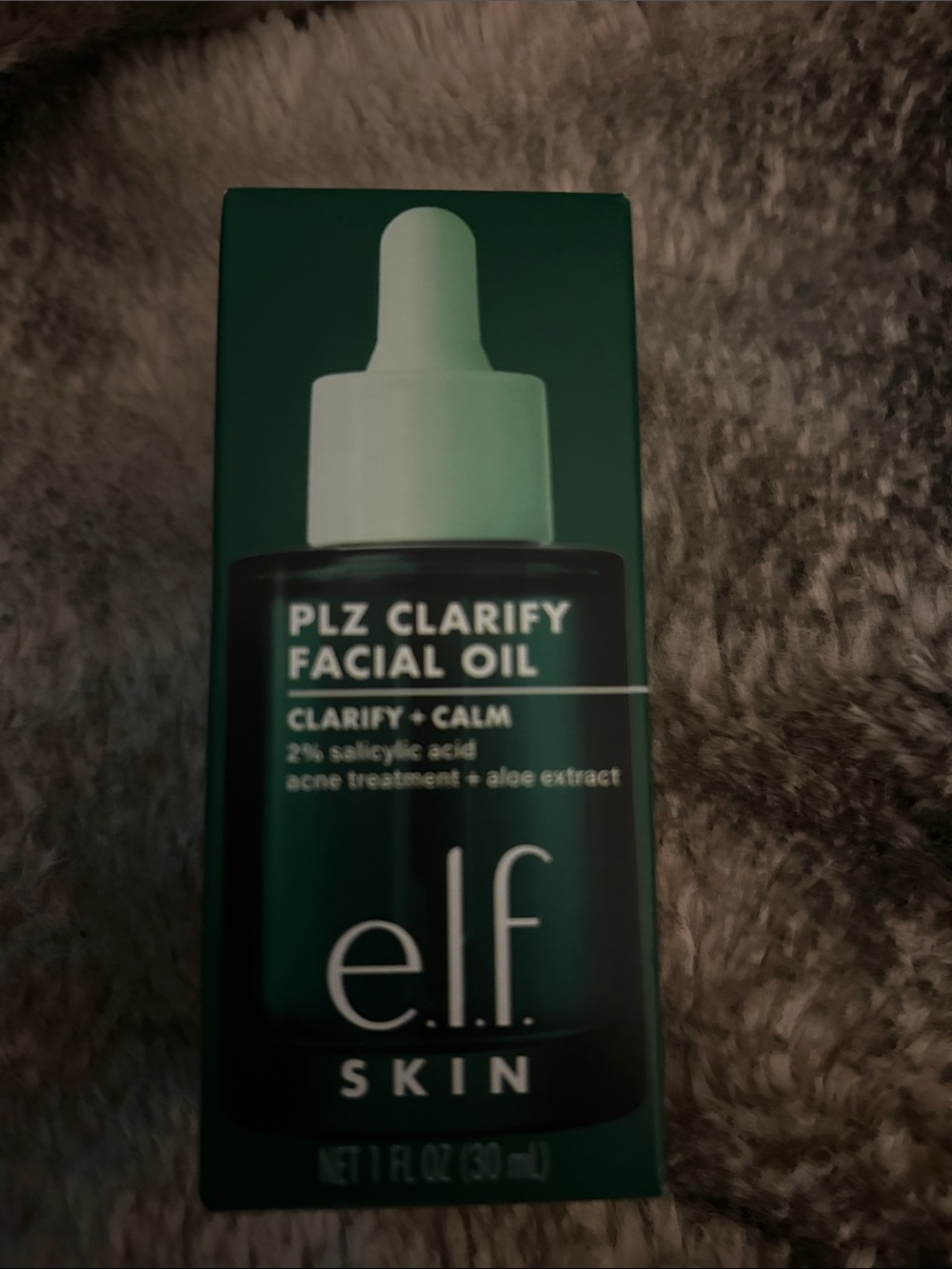 ELF PLZ Clarify Facial Oil - Acne Treatment- Salicylic Acid & Aloe Vera-Calming